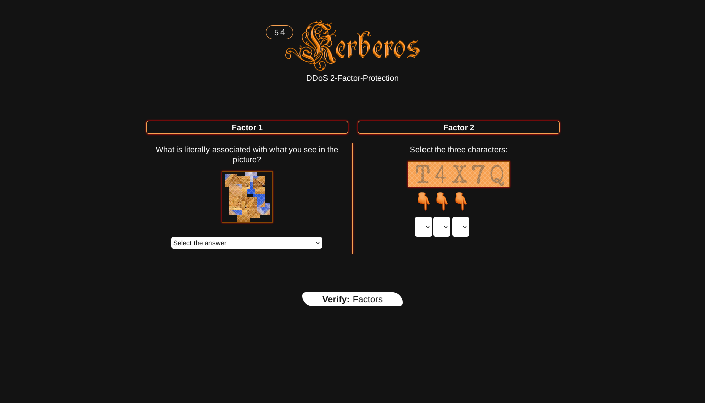 Kerberos DDoS Protection Screen